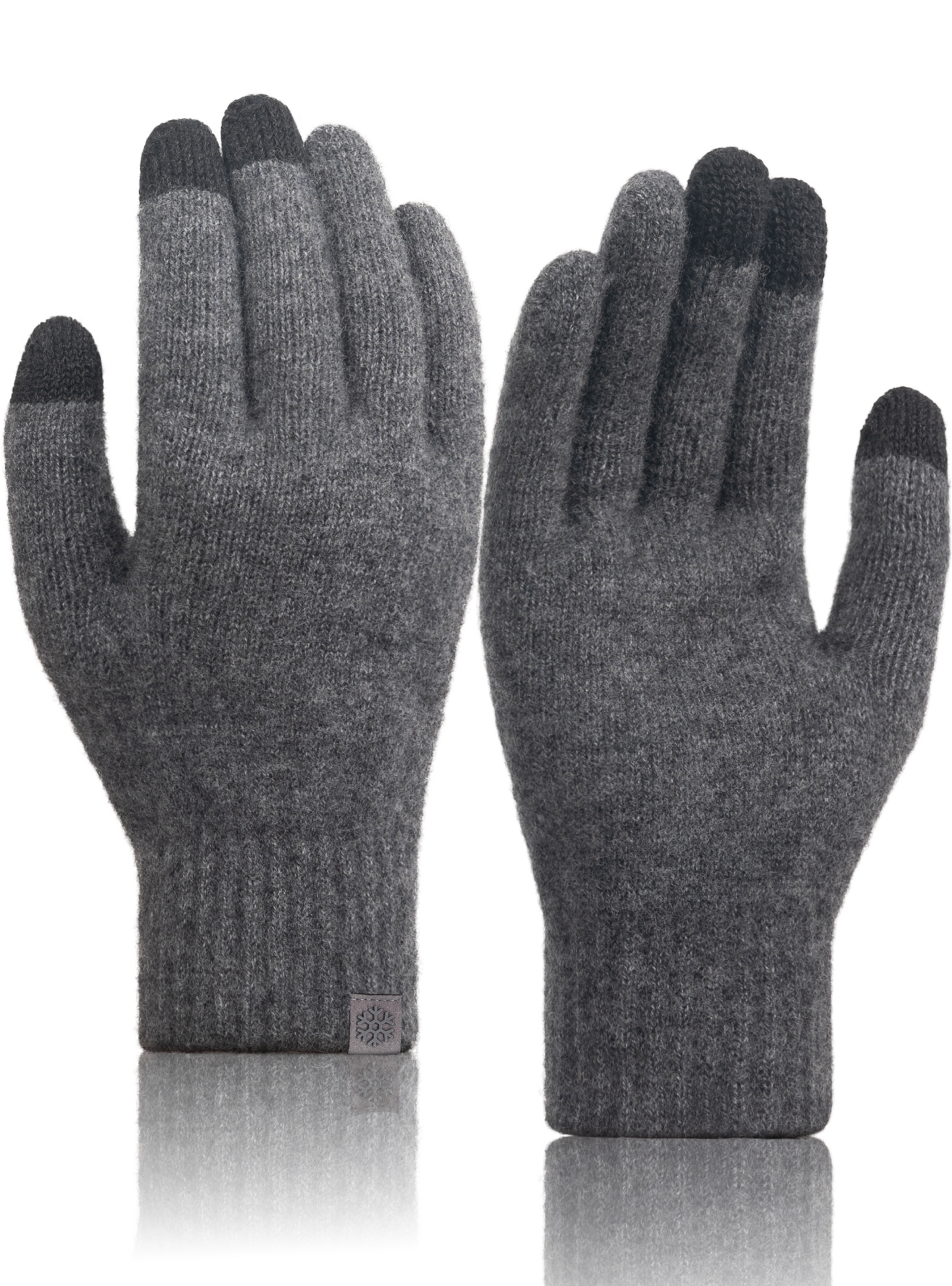 TRENDOUX 100% Merino Wool Gloves for Women Men - Winter Touchscreen Thermal Warm Gloves for Driving Running Texting Gift