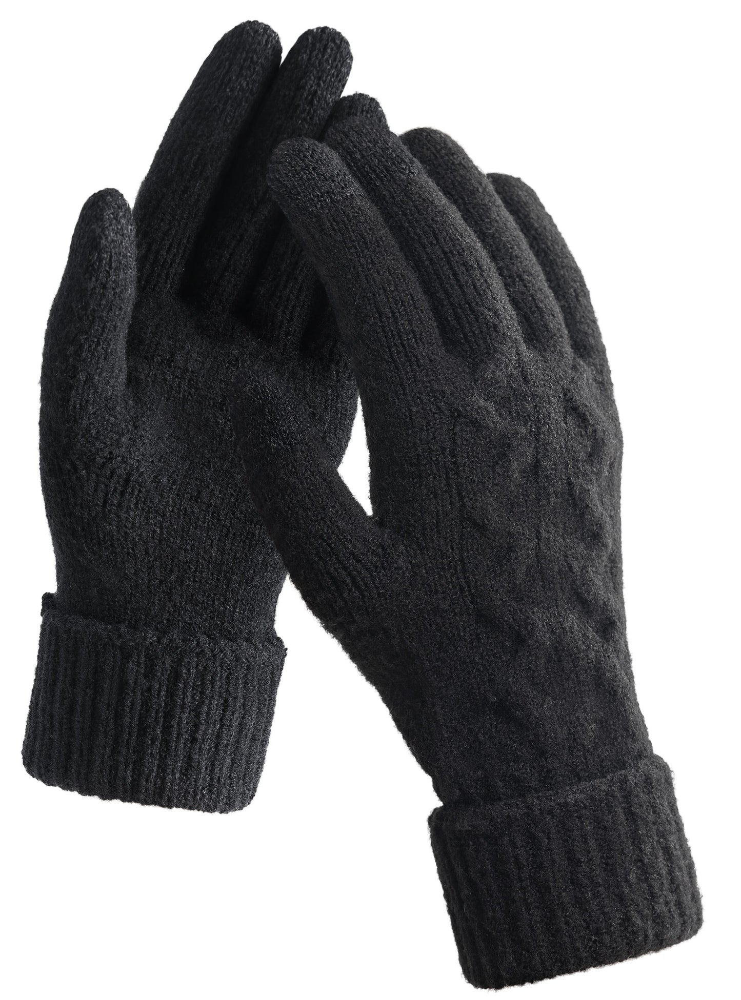 TRENDOUX Womens Alpaca Wool Gloves: Winter Touch Screen Thin Warm Glove for Women Cold Weather Driving Running Cycling Typing