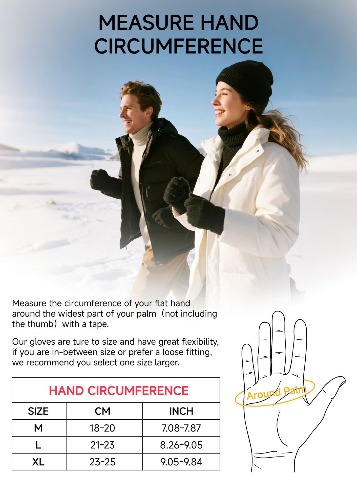 TRENDOUX Merino Wool Winter Gloves: Touch Screen Knitted Gloves Warm Thin Non-slip Glove for Men Women Driving Running Gift