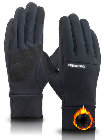 TRENDOUX Waterproof Touchscreen Ski Snow Gloves: -10/40°F Winter Gloves for Men Women, Thermal Warm for Cold Weather