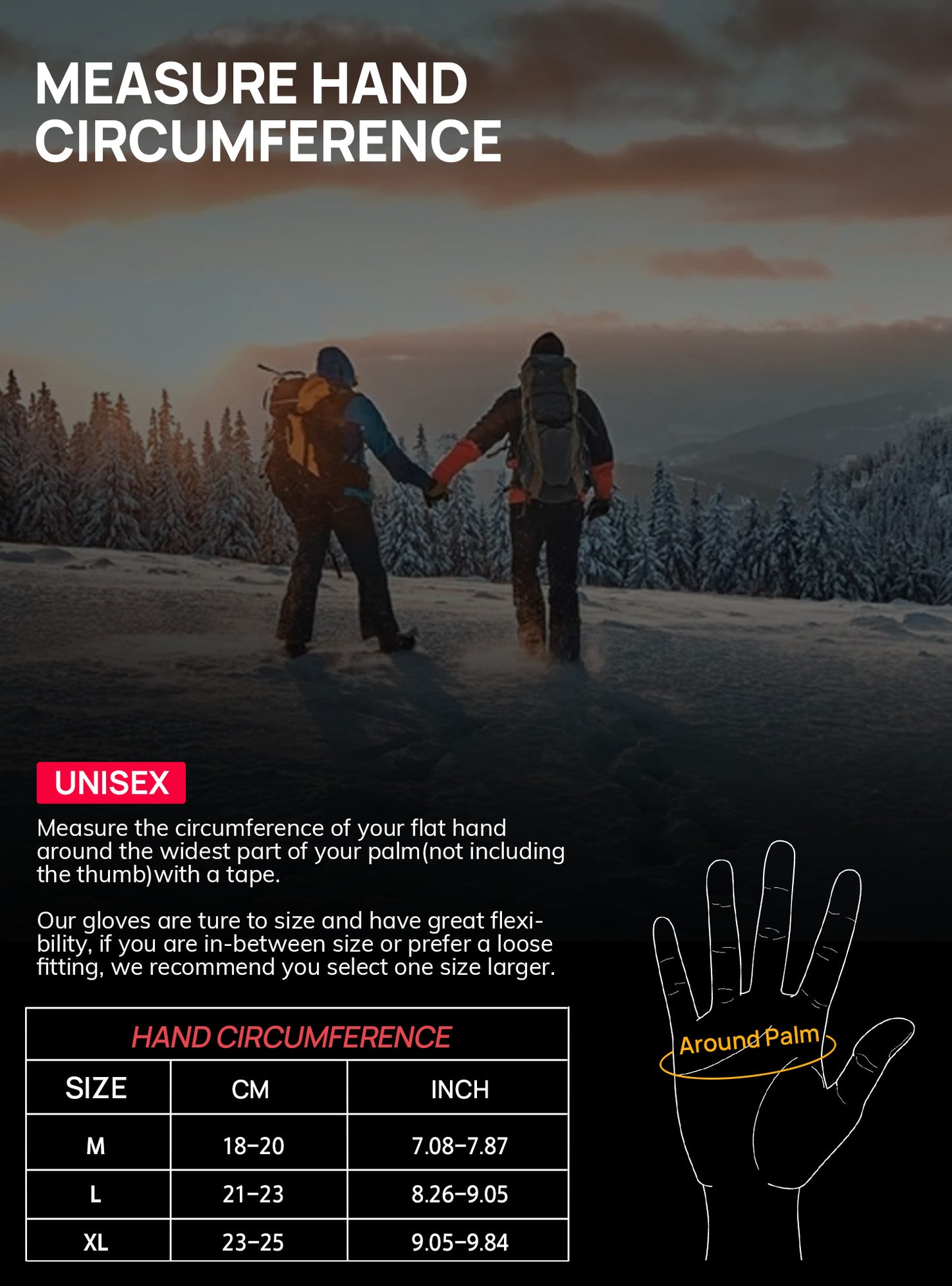 TRENDOUX Merino Wool Thick Winter Gloves for Men Women Touchscreen Fingers Stretch Warm Soft Skin-Friendly Anti-pilling